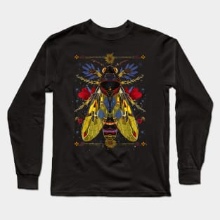 Artistic golden cicada Long Sleeve T-Shirt